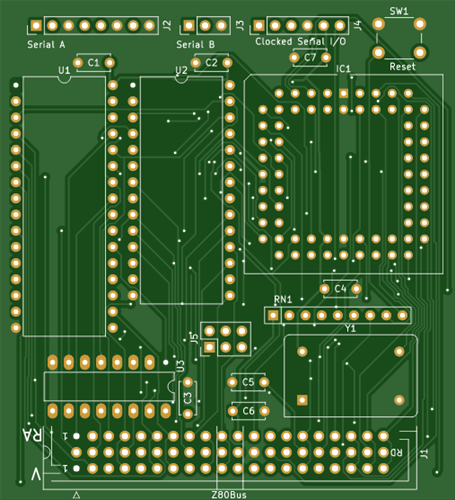 Z80Bus Z180 CPU Module - Prototype