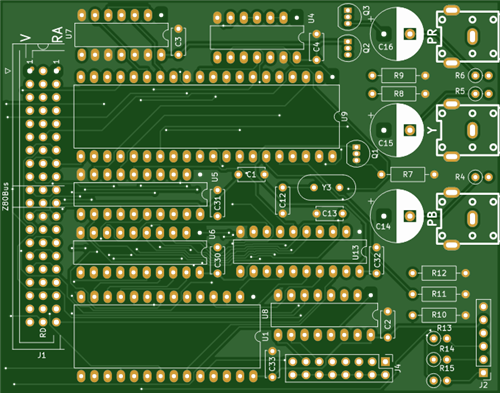Z80Bus TMS9929 Video module - Prototype 2
