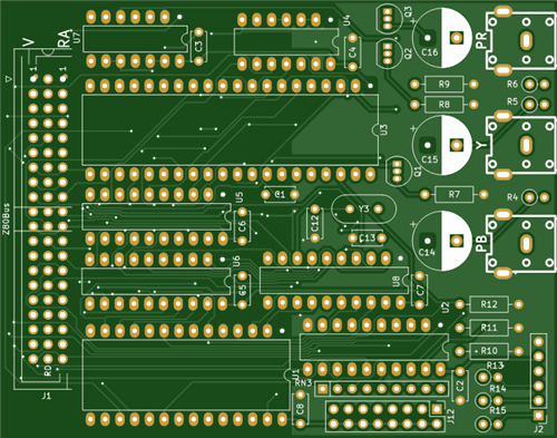 Z80Bus TMS9929 Video module - Prototype 2