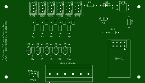 MotorCombo THT Mini Board for BoatOpenIO
