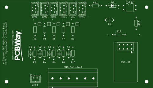 MotorCombo THT Mini Board for BoatOpenIO