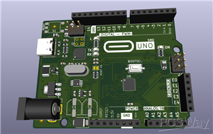 ARMduino UNO PY32F030 -- ATmega16U2 Type-C Variant.