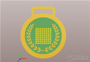 RoboMedal – Interactive PCB Medal with LED Matrix