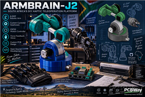 ArmBrain-J2: DIY 6-DOF Haptic Robotic Arm