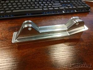 Custom wing mount bases, Passenger side