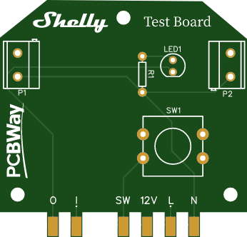 Shelly test board - Version A