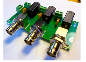 BNC to Banana x3 adapter board