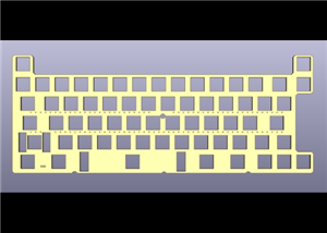 DELTA Keyboard - key switch plate