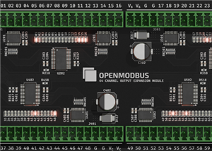 Open Modbus OM-64DO - 64-channel Modbus RTU output module
