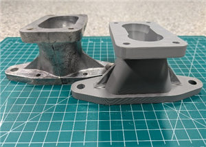 High performance intake manifold for the Fiat 850 family of cars.