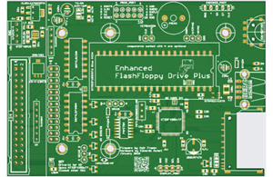 Enhanced Flash Floppy Drive Plus (internal) with thumb wheel encoder  gotek shugart IBM Amiga Atari Amstrad Yamaha goex