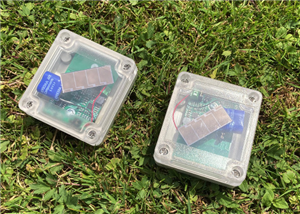 Wireless Battery-less Temperature Sensor