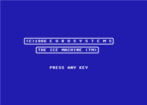 COMMODORE 64 THE ICE MACHINE CARTRIDGE