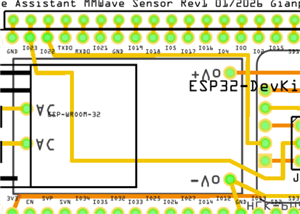 ESP32 DevKitC MMWave Sensor LD2420