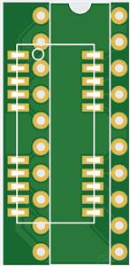 RAM adapter SOJ26 DIP20 left