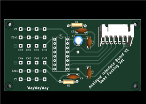 SPi MCP3008 interface board for adding analogue sensors and potmeters to devices through SPi serial communication. For Arduino 32U4 devices