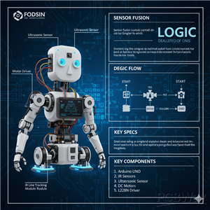 infographic titled 'Autonomous Robot Project Report' by Wageeh William ‫(1)‬ ‫‬.png
