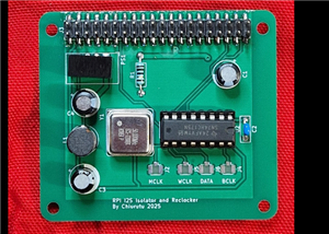 Raspberry Pi Dac Hat Isolator and Reclocker