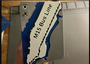 A custom 3D-printed Bus Map Tracker
