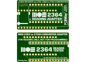 COMMODORE MOS 2364 ROM READER & TESTER ADAPTER (2364 to 2764 Converter)
