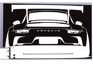 911 GT3 LED wall panel