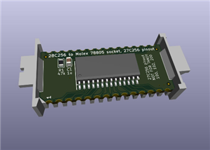 Meeprom - EEPROM in Molex DIP-28 IC Socket