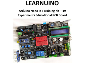 LEARNUINO | Arduino Nano IoT Training Kit – 19 Experiments Educational PCB Board