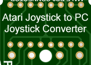 9 PIN ATARI/COMMODORE GAME CONTROLLER to 15 PIN PC CONTROLLER CONVERTER