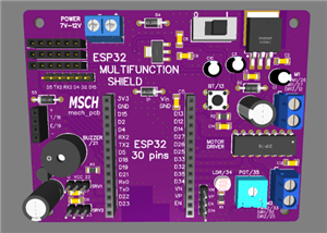 ESP32 Multifunction Shield �C All-in-One IoT & STEM Prototyping Board