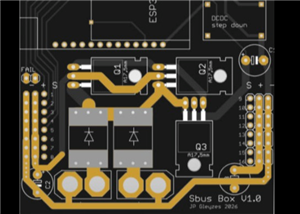 2S LiPo High-Current Power Box with two Sbus inputs