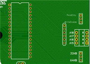 Enterprise 64/128 flash cartridge PCB by PEAR