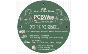 PCBWay 12th Anniversary Electronic Badge