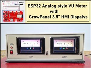 ESP32 Analog VU Meter – Smooth Needle, Real Audio Response (DIY Build)