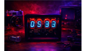 NIXIE CLOCK Artclusive NCL-1 VFD Clock.Retro IV-22 Glow Meets Modern Wi-Fi Tech. a Nixie-Style Masterpiece With ESP-12