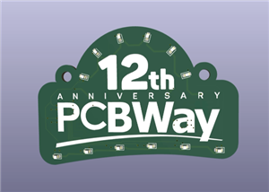 PCBWay 12th Anniversary Badge Design by Guiye Perez Bongiovanni