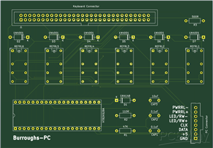 Burroughs terminal to PC keyboard