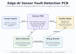 Edge-AI Sensor Fault-Detection PCB for Embedded Hardware Debugging