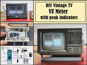 DIY Vintage TV  VU Meter with peak indicators