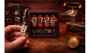 ARTCLUSIVE NCL-2.VFD-ИВ-11 Retro Nixie-Style Clock with IV-11 Tubes