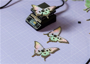 PicoFlutter - RP2040 Butterfly Wearable