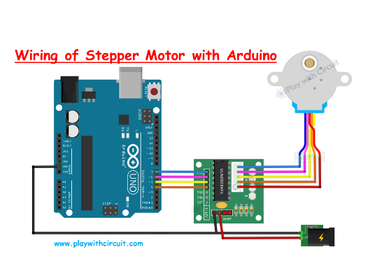 Interfacing Stepper Motor with Arduino Uno Wiring Diagram.PNG