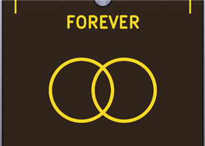 Gold PCB Art Wall Tile "Forever Entangled" - ENIG on Black 52mm