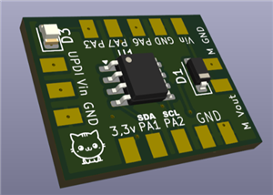 Kitty412 - Multipurpose ATtiny412 microcontroller