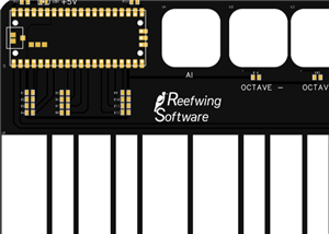 Reefwing Pico MIDI Keyboard (v2), a Capacitive Touch Keyboard for AI Music Generation.