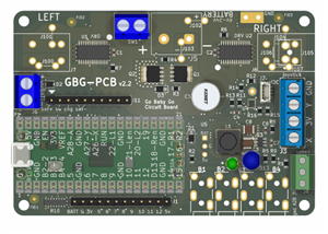 GBG-PCB Go Baby Go - Printed Circuit Board - V2.2 - no motor battery or button connectors