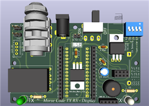 Morse Code TX RX display 2
