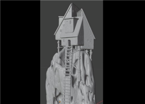 A water based tide clock (3d model)