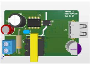 5V 2A AC/DC adapter pcba