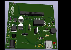 PCB to emulate a VT100 Terminal with Pi zero W