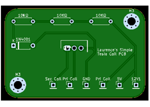 Simple Tesla Coil PCB